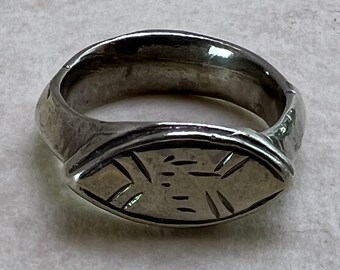 Seal Ring Spqr Ancient Legio Vintage-Antique ROMAN RARE Silver 925