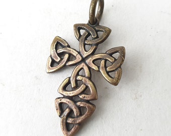 Viking Celtic Bronze Cross handmade