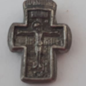 Bronze Ancient  Bronze Pendant Amulet  Silberplated