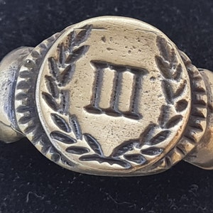 Pierścień uszczelniający Leg III SPQR- antyczny brąz Vintage-Antique ROMAN