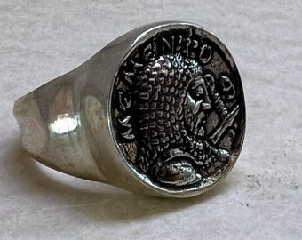 Bague souvenir Spqr Ancient Legio vintage-Antiquité ROMAINE RARE