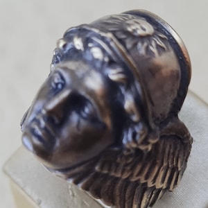 Hermes Ring Bronze legio  Handmade Antiqe ancient rare