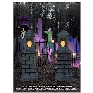 Evil Soul Studios Haunted Mansion Dreadful Dolly Lanterns Set of 2 Halloween Prop