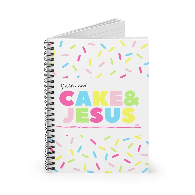 Cake & Jesus Spiral Notebook image 1