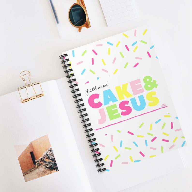 Cake & Jesus Spiral Notebook image 5