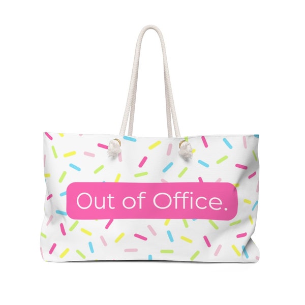 Out of Office | Oversized Weekender Tote Bag