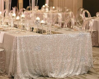 6 Runner Da Tavola Oro 3m In Garza Chiffon Con Paillettes - Decorazione Per Matrimoni, Compleanni, Natale - 70x305 Cm - 2