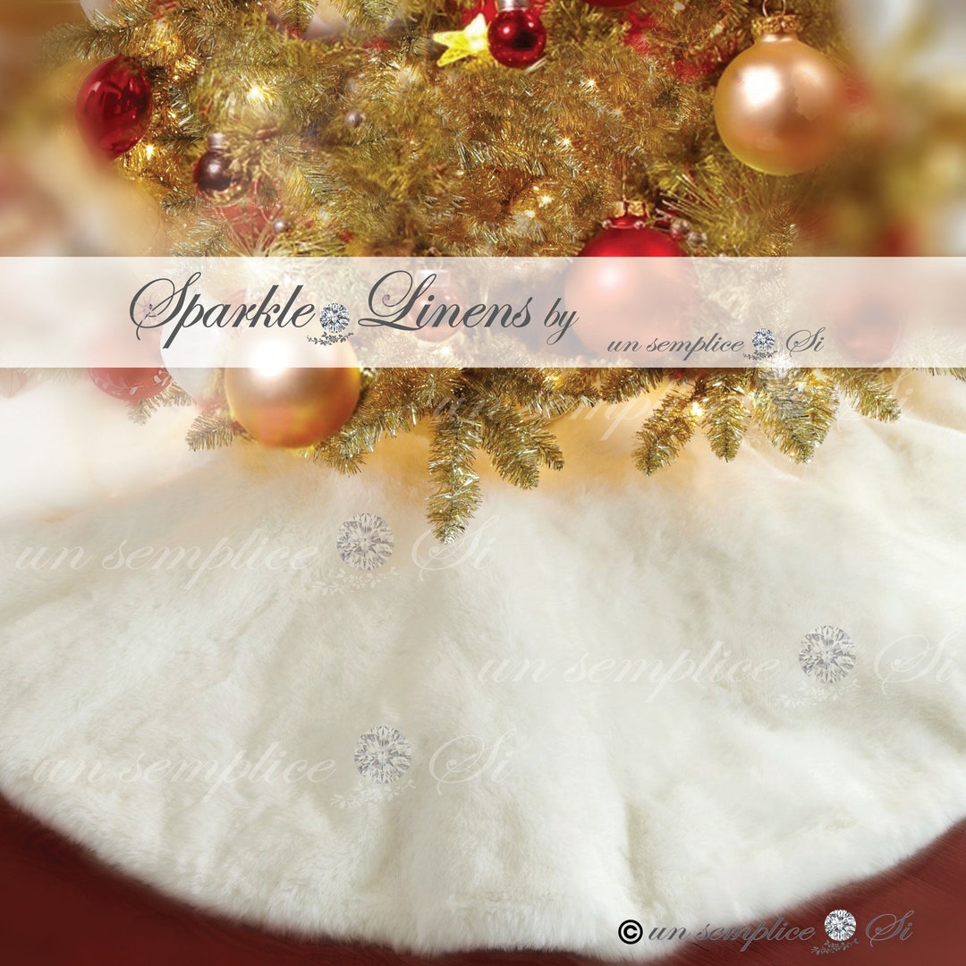 Fur Tree Skirt Faux Fur Tree Skirt White Fur Tree Skirt Etsy