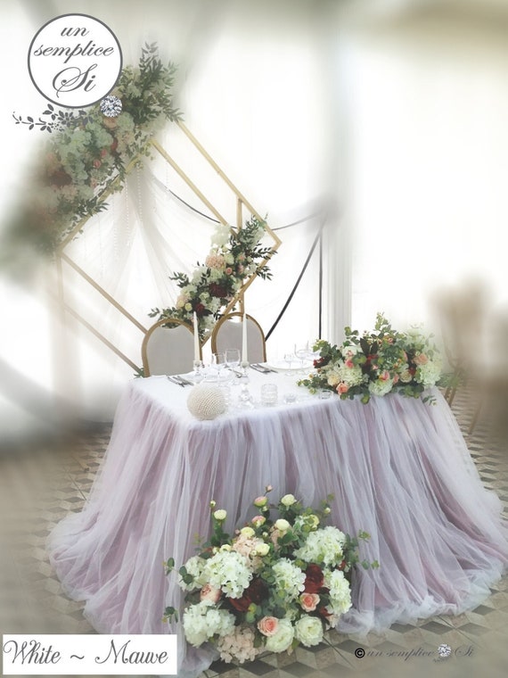 Chiffon And Tulle Table Skirts: Flowing Elegance For Grand Occasions