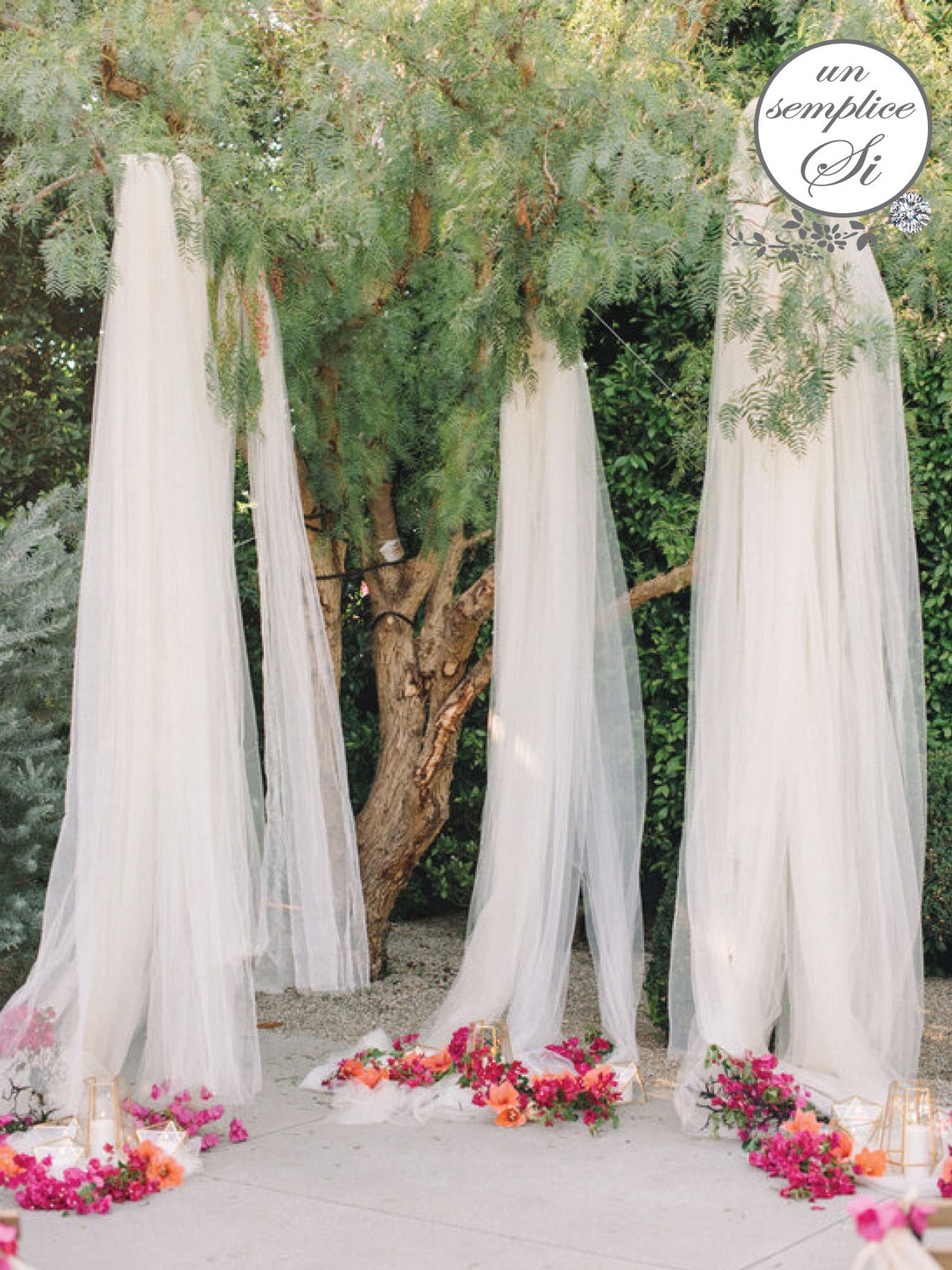 TULLE BACKDROP Tulle Curtain Backdrop Tulle Wedding | Etsy