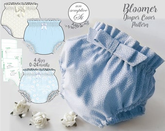 Patrón de cubierta de pañal Bloomer, patrón de cubierta de pañal, patrón de cubierta de pañal