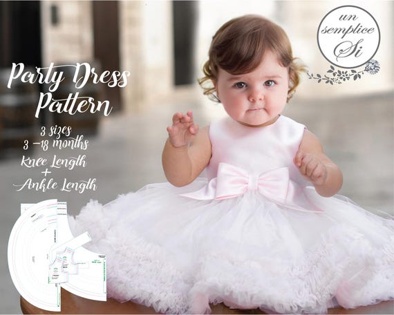1st birthday dress pattern Party , Christening Dress Pattern ,baby Dress PDF Pattern, First Dress Pattern , Birthday Party Dress Sewing Pattern Colour:Blush Pink 6 Years (130cm) 68 White V Neck Dresses Jessica Howard Short Dress