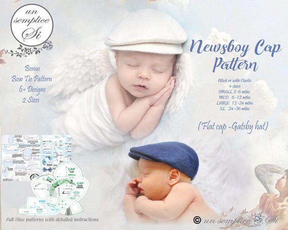 Ensemble Nœud Papillon Et Bonnet Bébé Garçon Pour Baptême Ou Mariage - Taille 0-24 Mois - Fait Main USA