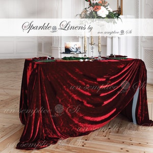 Velvet Tablecloth, Velour Table Runner, Velvet Overlay, Velour Tablecloth , Velvet Table Runner, FREE SHIPPING