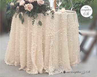 Sequin Table Linens -SEQUIN TABLECLOTH, Stage Decor, Square Sequin Fabric, Pearl Sequin Runners, Blush Sequin ,FaST DELIVERY