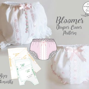 Bloomer Diaper Cover Pattern , Nappie Cover Pattern ,   Diaper Cover Pattern