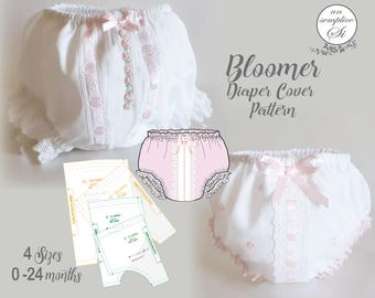Patrón de cubierta de pañal Bloomer, patrón de cubierta de pañal, patrón de cubierta de pañal