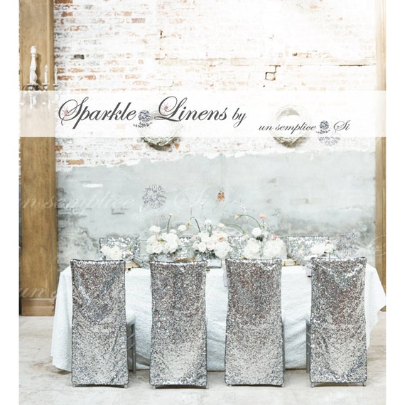 Sequin chair covers new arrivals