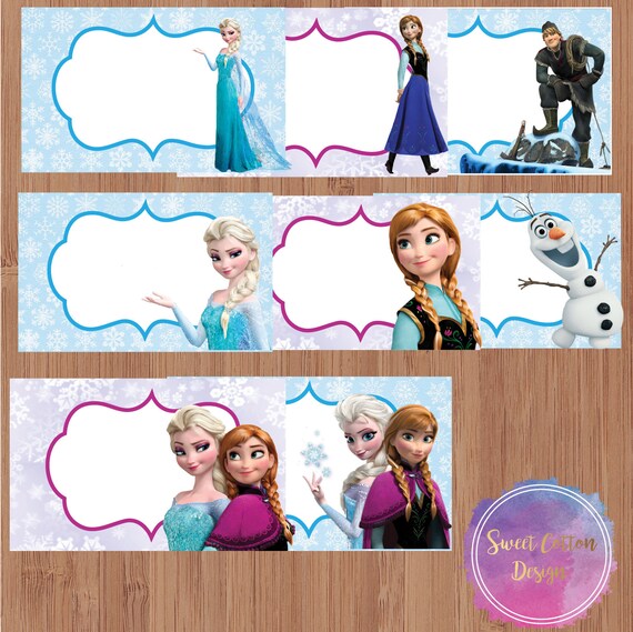Frozen Place Cards Frozen Food Labels Frozen Tent Etsy