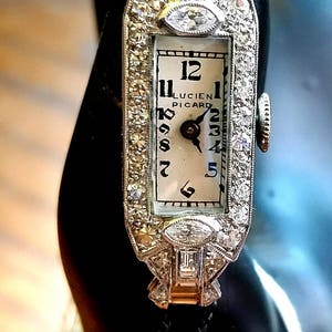 Ladies Antique Platinum and Diamond Watch Circa 1920