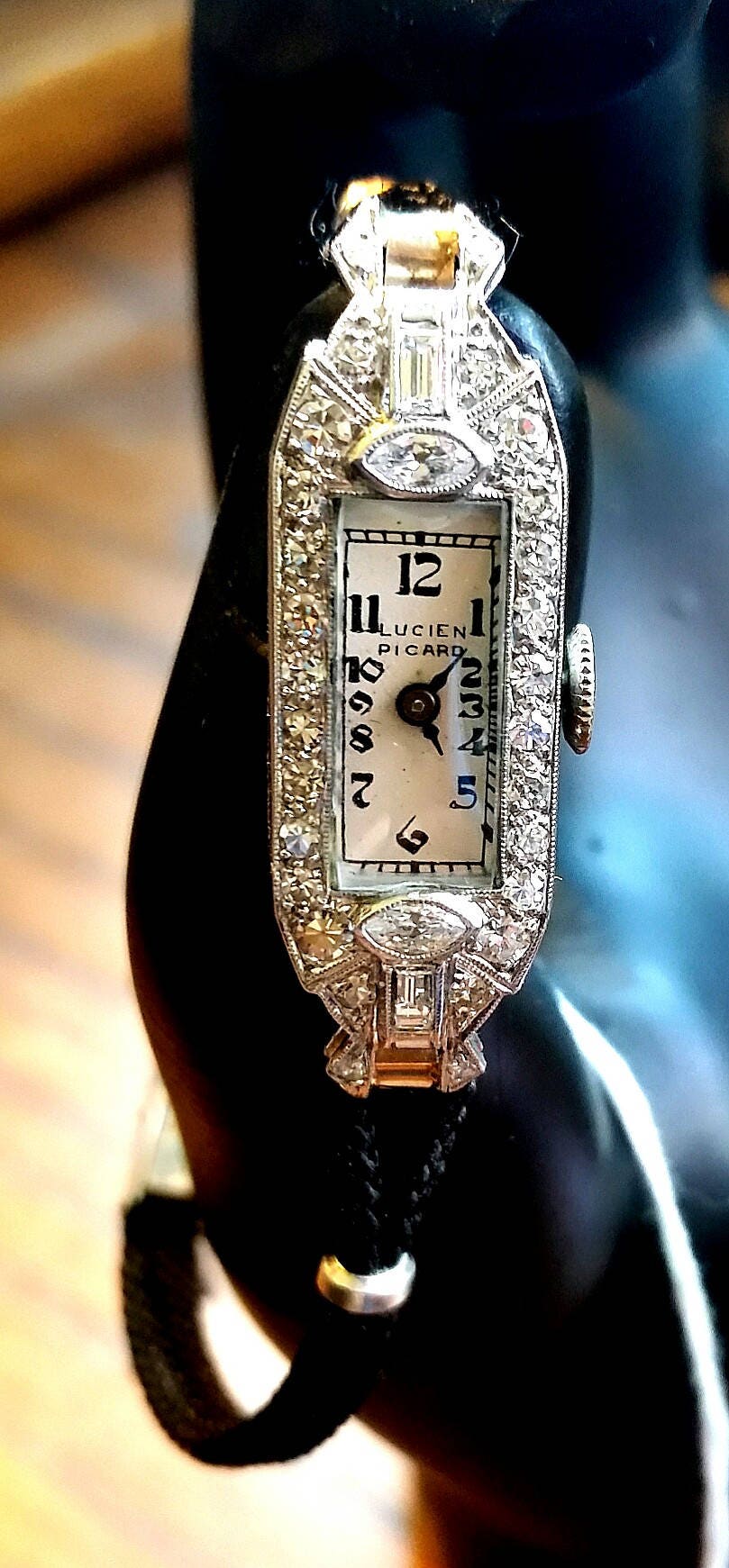 Ladies Antique Platinum and Diamond Watch Circa 1920