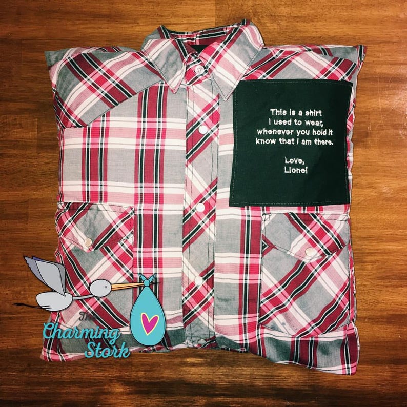 Shirt Memory Pillow Loved One Pillow Personalized Memory Etsy
