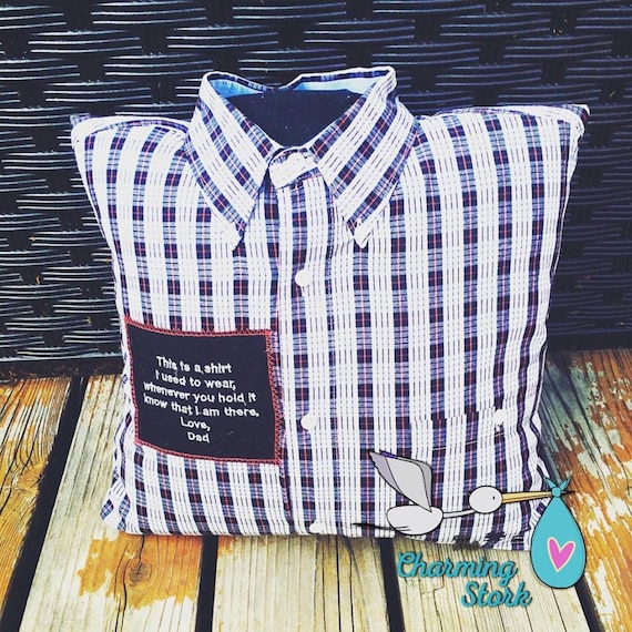Shirt Memory Pillow Loved One Pillow Personalized Memory Etsy