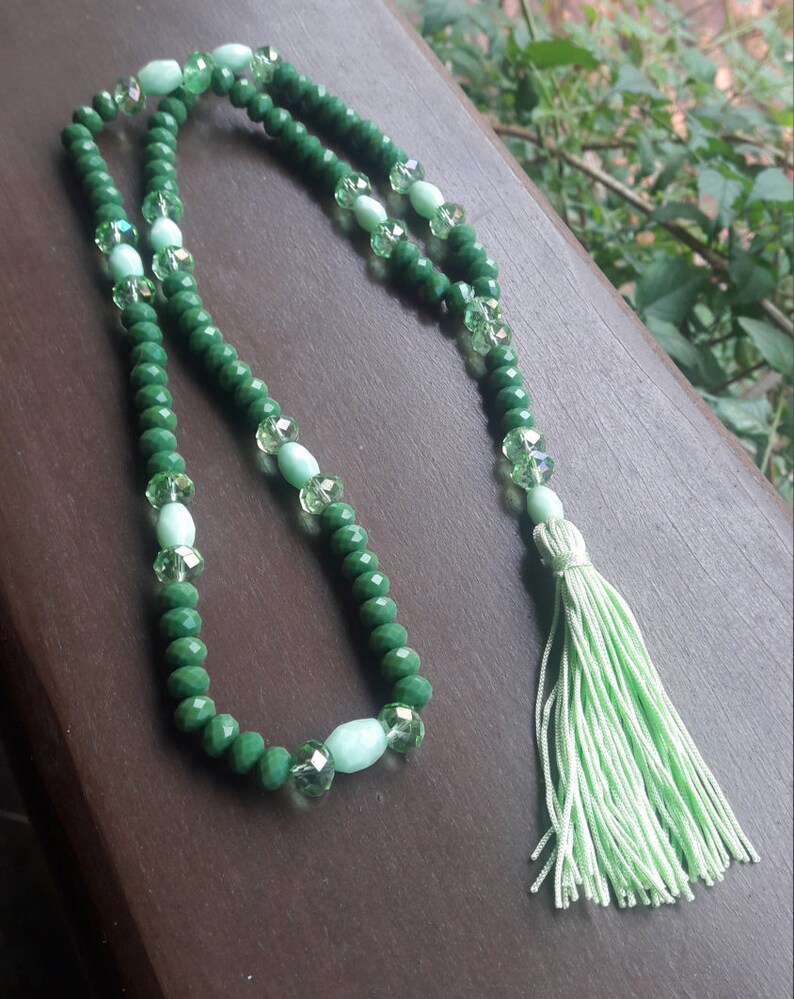 Green Crystal Mala Japamala de Crustal Verde meditation Etsy