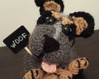 Australian Cattle Dog Crochet Pattern (Blue Heeler)