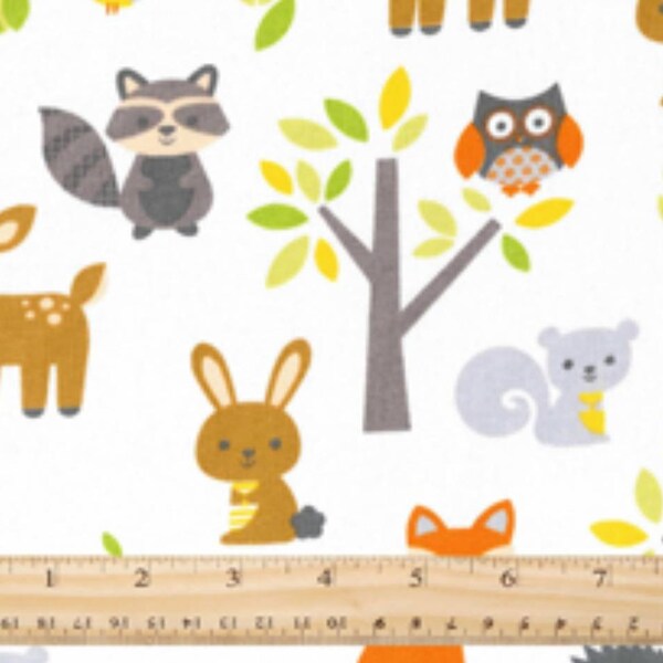 Woodland crib set, crib sheet, changing pad cover, baby blanket, gender neutral, woodland, crib sheet, animals, fox, deer, nursery, bedding