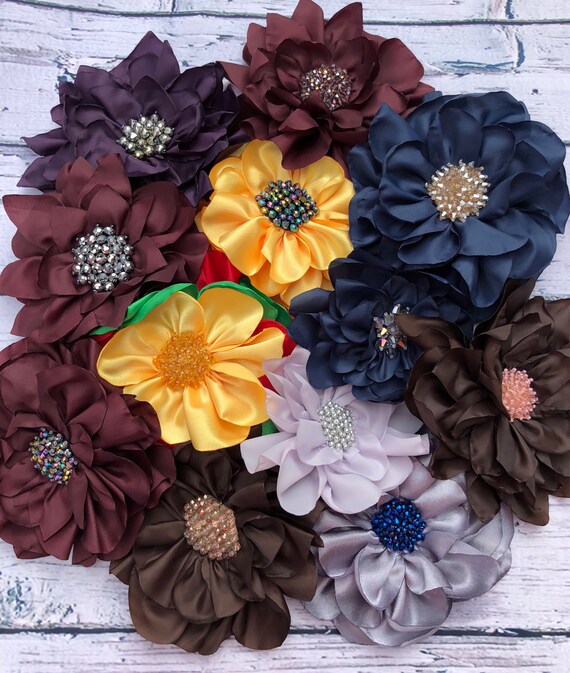 4Pcs Sister Flower Brooch Set - Elegant Alloy Pins For Prom, Wedding & Special Occasions