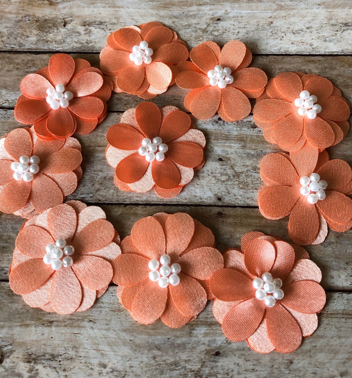 Fabric flower appliqués sew on flower mini flower flower Etsy