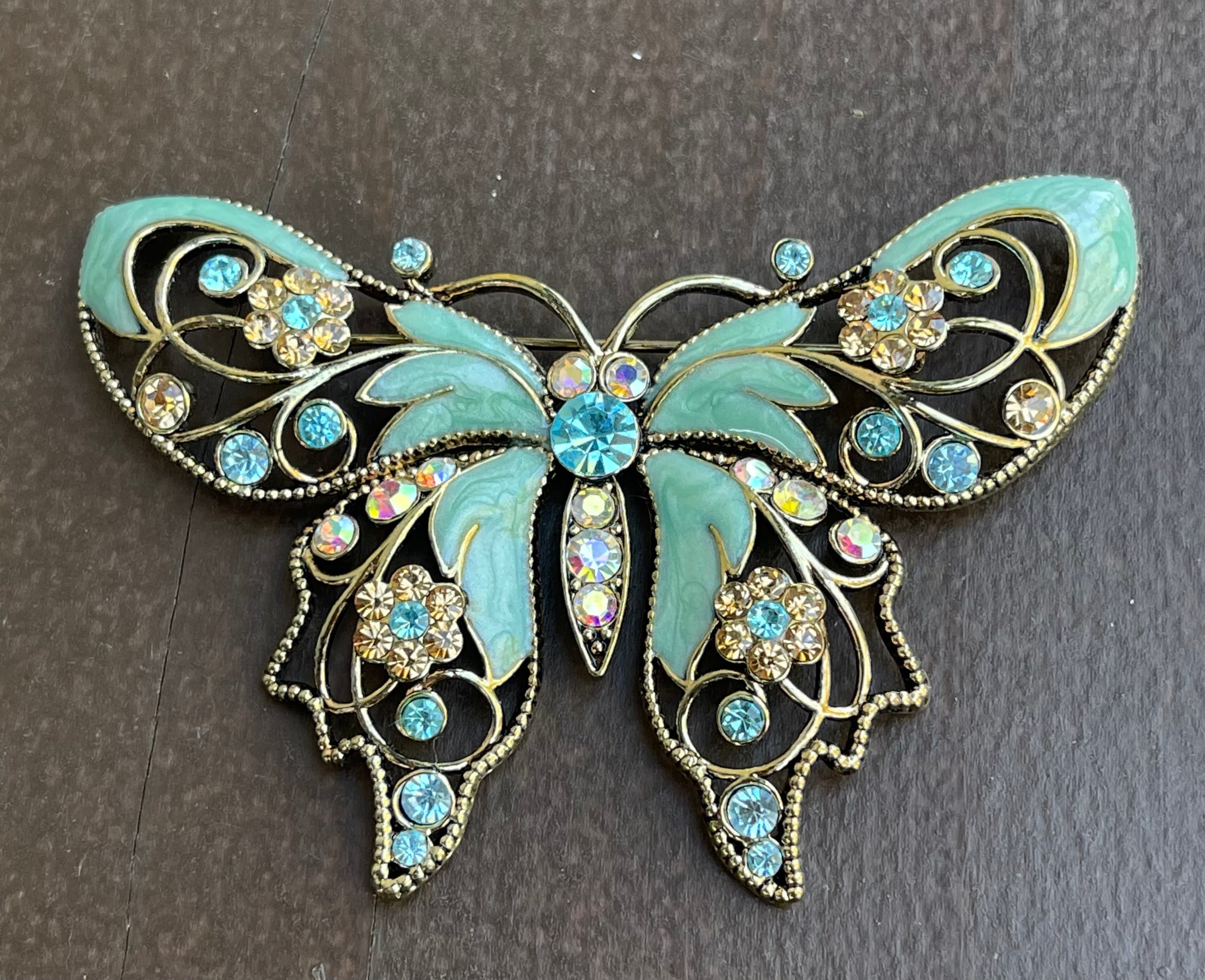 WANDIC Lot De 20 Broches En Forme De Papillon En Forme De Ruban Pour Prévenir Le Cancer Du Côlon Et De La Prostate