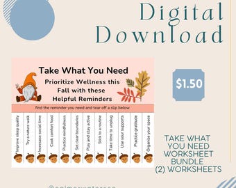 Fall Wellness Pull Tags (2 Pack)