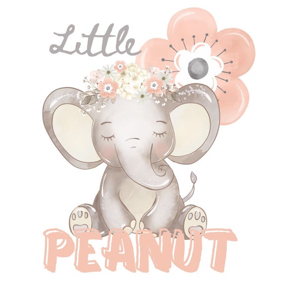 Little Peanut - girl = Sublimation Design - Instant Download - PNG