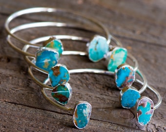 Turquoise Bangle Bracelet,Turquoise Cuff,Turquoise Bracelet,Turquoise Bangle,Stone Cuff,Gemstone cuff,Geode Bracelet ,Adustable Bangle,BOHO