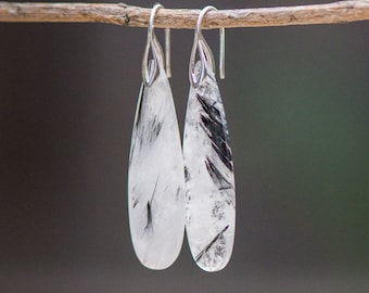 Gemstone Earrings, Dangle Earrings, Drop Earrings, Crystal Earrings, Raw Healing Crystal Earrings, Natural Stone Earrings, Quartz Earrings