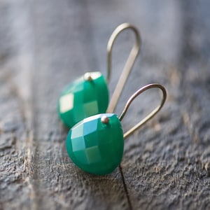 Green Onyx Earrings,Green Onyx,Sterling Silver Earring,Green Onyx Jewelry,Bridal Earring,Natural Stone,Green Onyx Gemstone,Silver Earrings