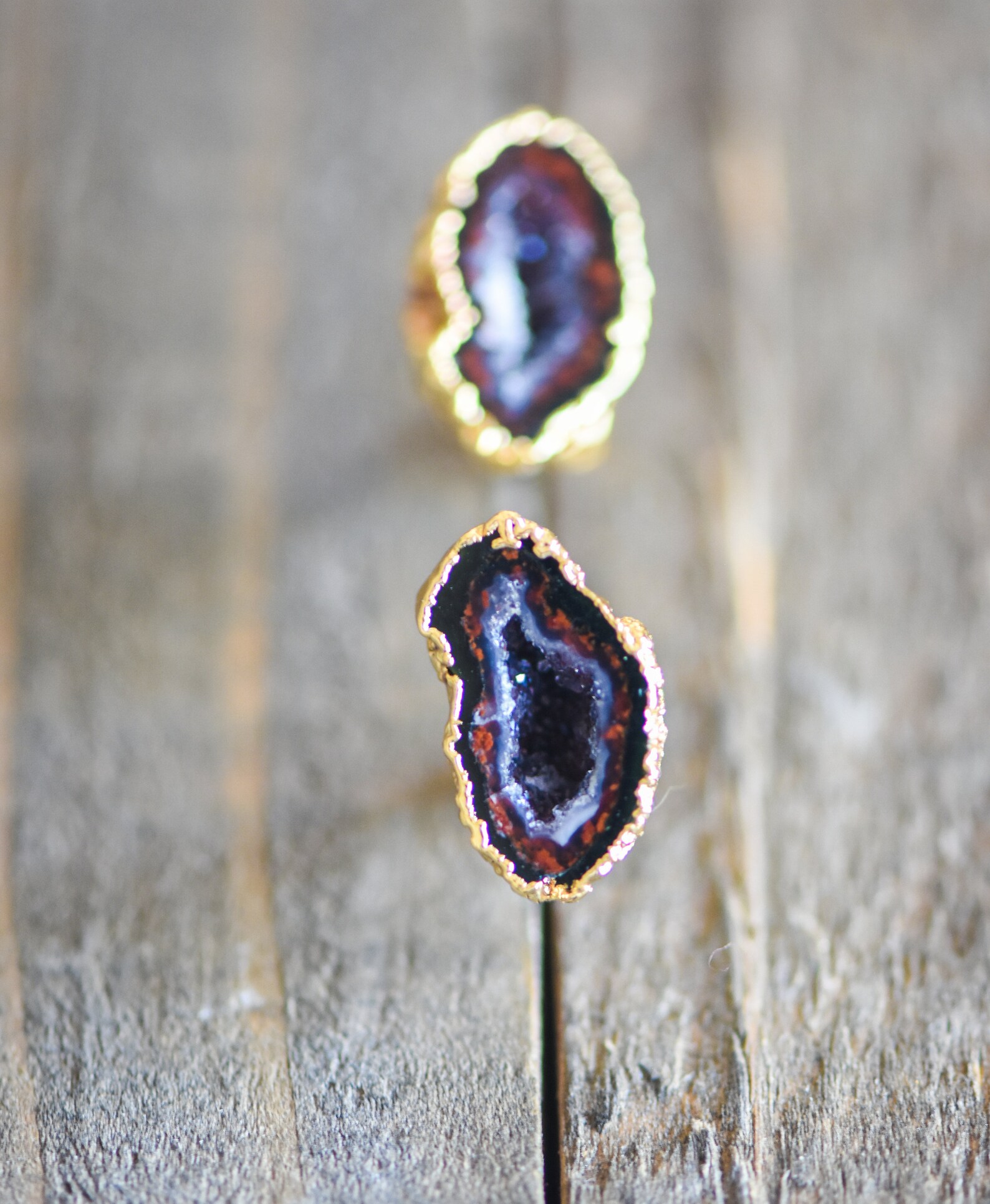 Geode Earrings,geode Stud Earrings,rough Geode Earrings,raw Geode ...