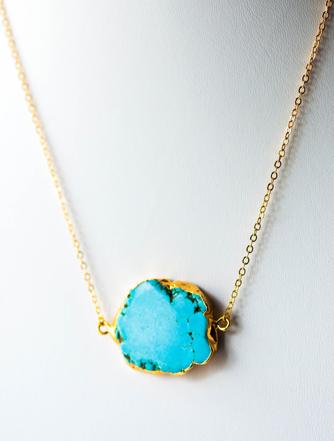 Wrap Bracelet/Necklace - Communication - Turquoise Howlite main image 1