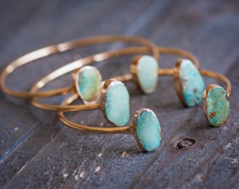 Turquoise Bracelet,Turquoise Cuff Bracelet,Turquoise Gold Stone Bangle,Stone Cuff,Gemstone cuff,Turquoise Bangle Bracelet,Boho Bracelet,BOHO