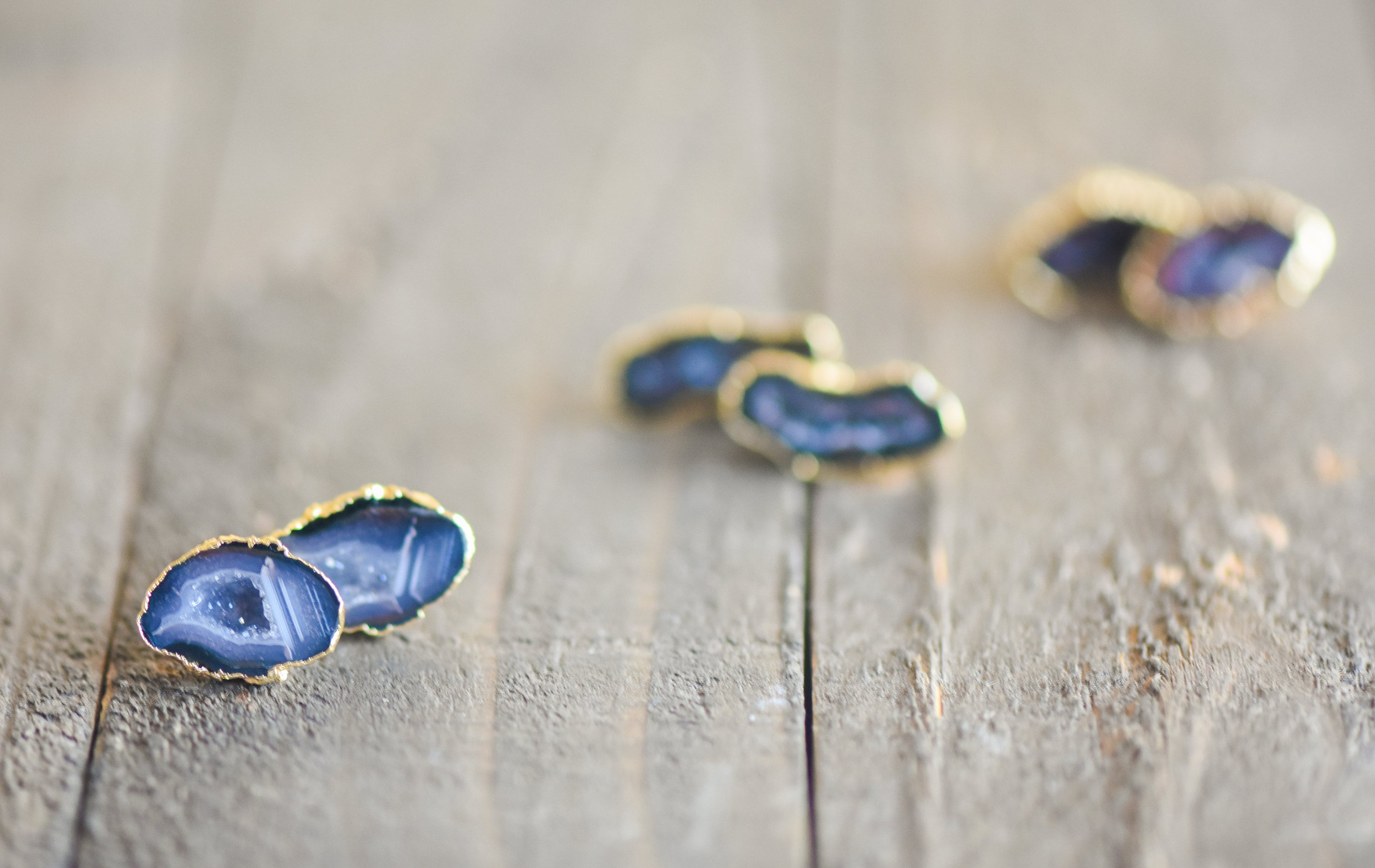Geode Earrings,geode Stud Earrings,rough Geode Earrings,raw Geode ...