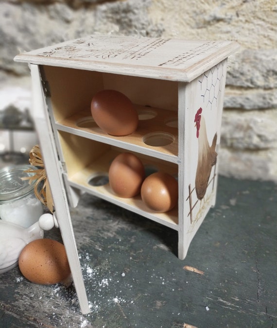 Range-œufs En Bambou 3 étages - Élégant Et Pratique Pour Comptoir Ou Frigo !