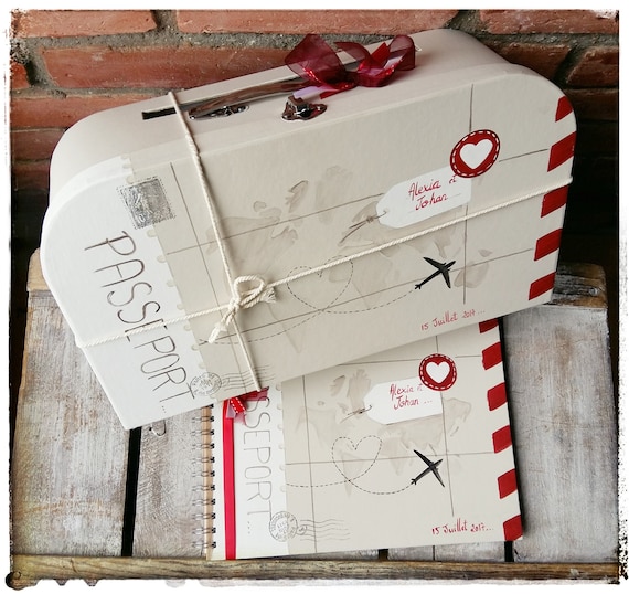 Ensemble Anniversaire Urne Valise Voyage Modele Etsy Ensemble Anniversaire Urne Valise Voyage Modele Etsy