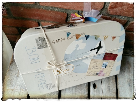 Urne Anniversaire Valise Voyage Modele Moyen Etsy Urne Anniversaire Valise Voyage Modele Moyen Etsy