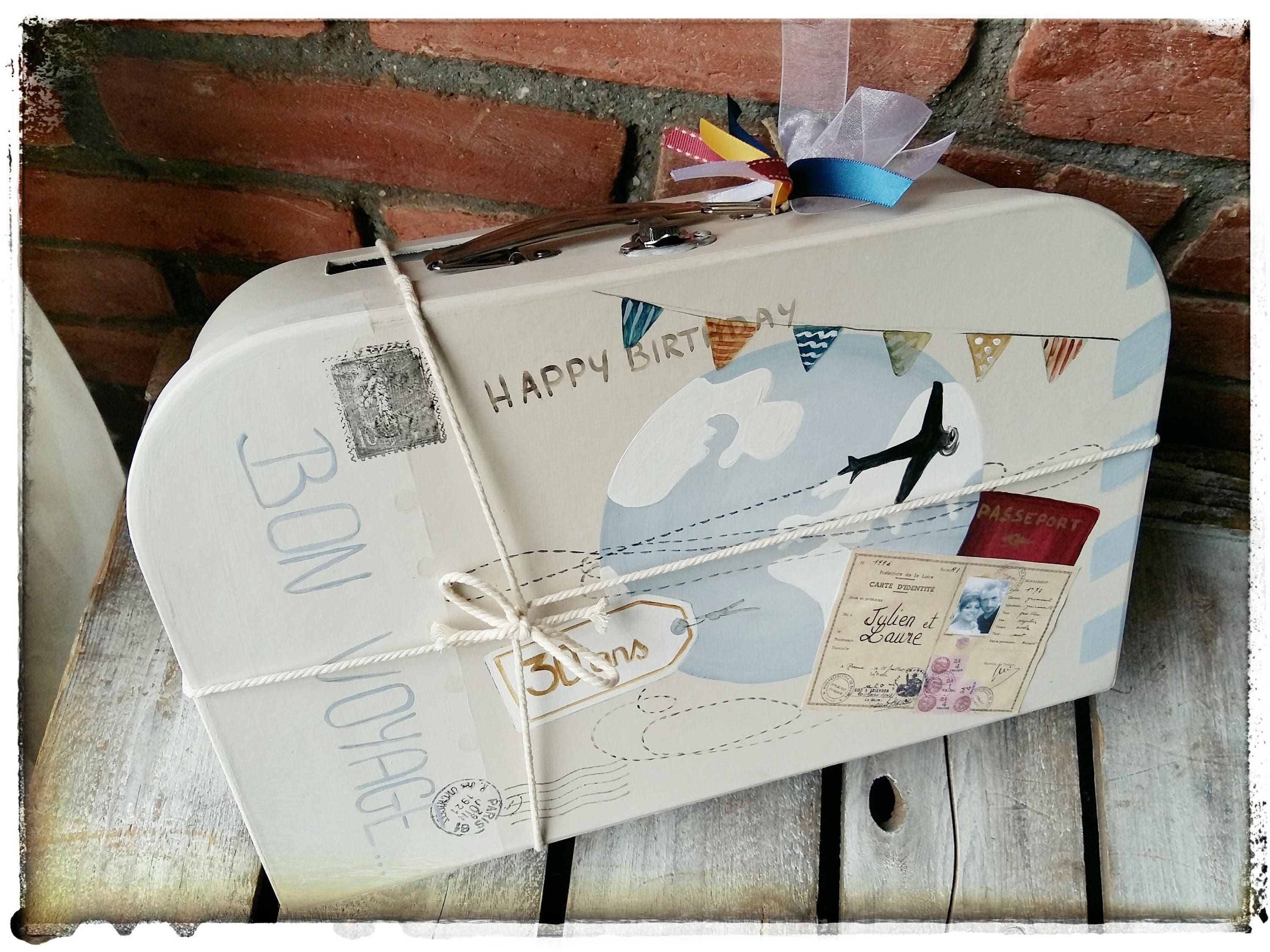 Urne Anniversaire Valise Voyage Modele Moyen Etsy Urne Anniversaire Valise Voyage Modele Moyen Etsy