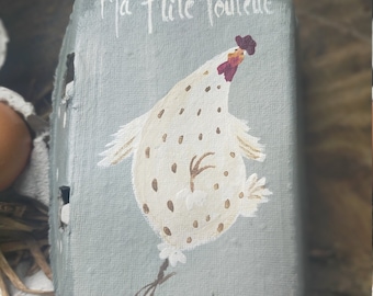 La Petite Boite à Oeufs en carton,  modèle "Ma P'tite Poule"