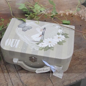 Maleta de urna de boda, caja de sobres, elegante y romántica, personalizable