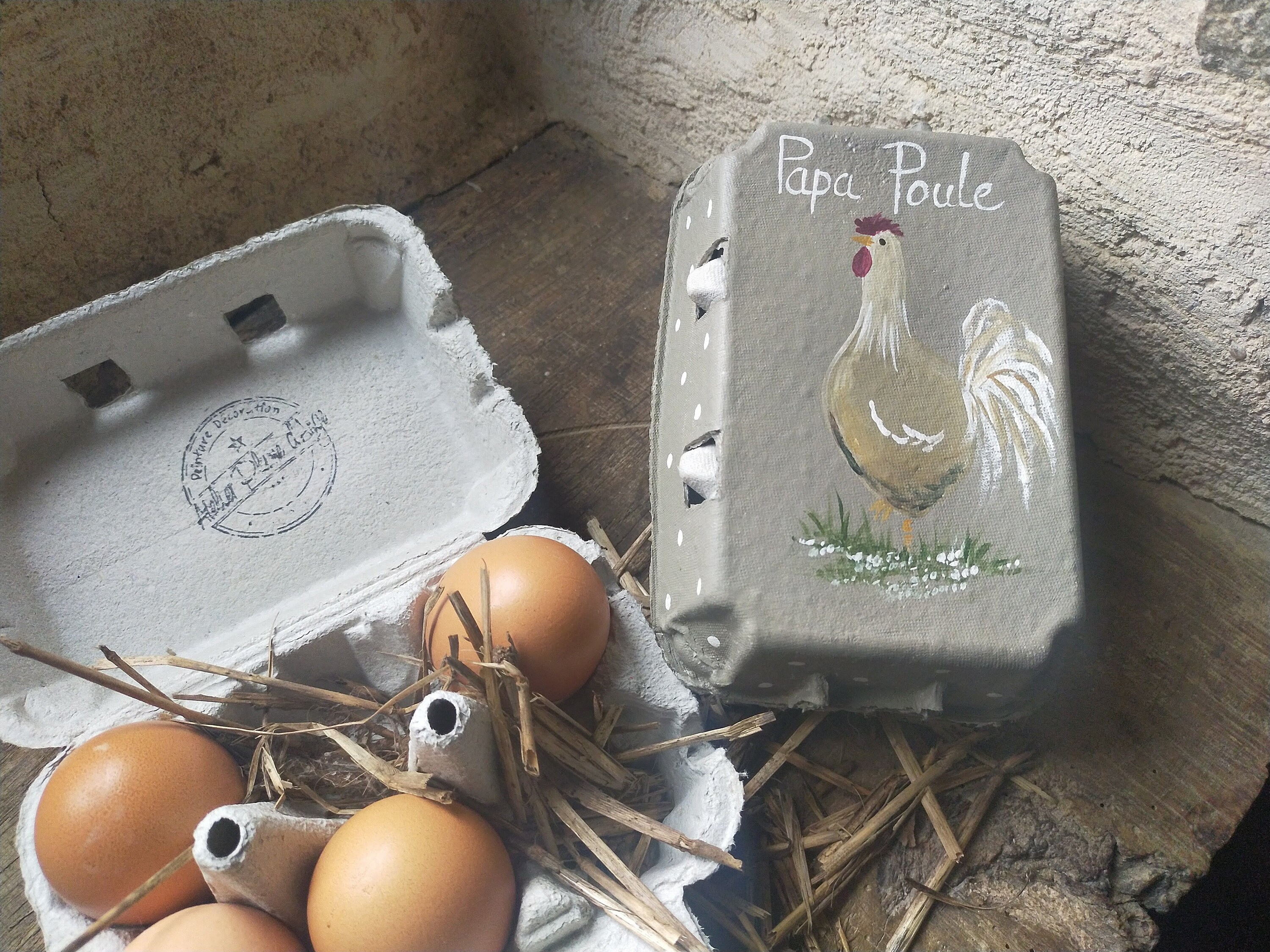 La Petite Boite à Oeufs en Carton, Modèle Papa Poule