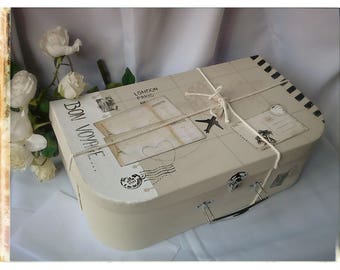 Your wedding urn box, travel suitcase for the Islands, large model